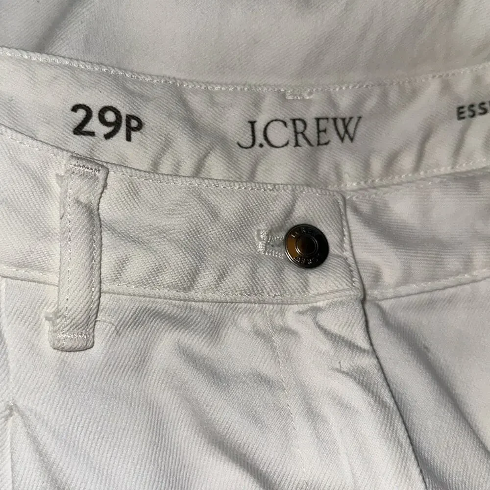NWT J. CREW Petite Wide-Leg Essential Jean in White